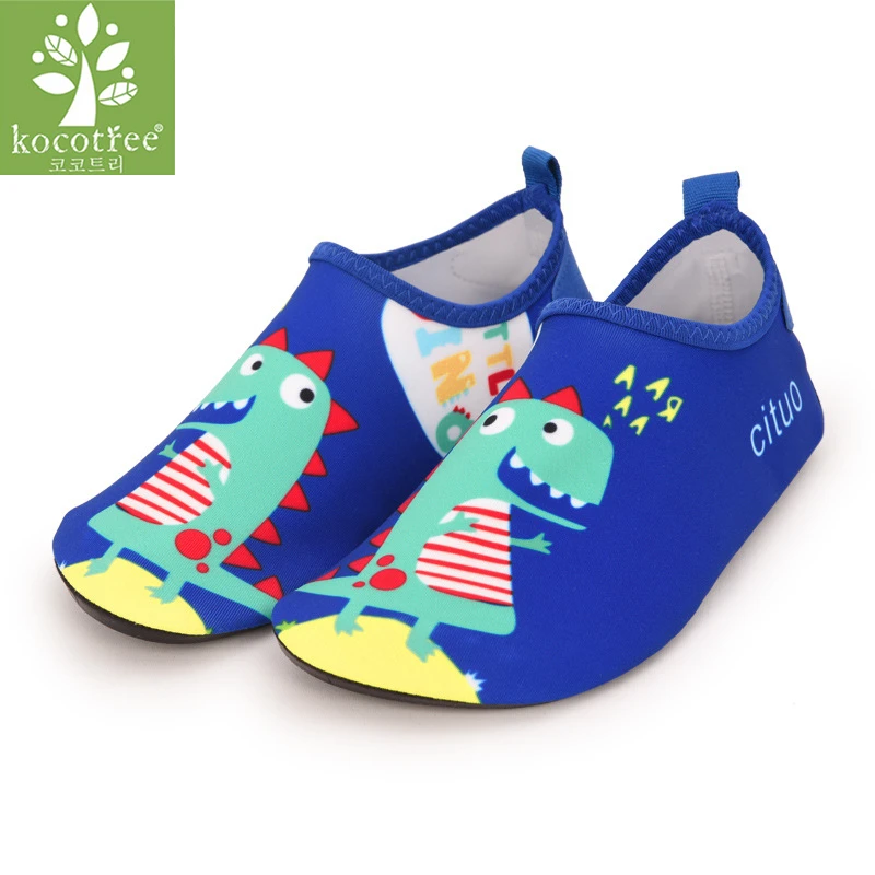 Children Dinosaur Slippers Boys Skin Care Socks Girls Soft Indoor Run Shoes Kids Diving Swim Beach Shoes Baby Dance Gym Shoes