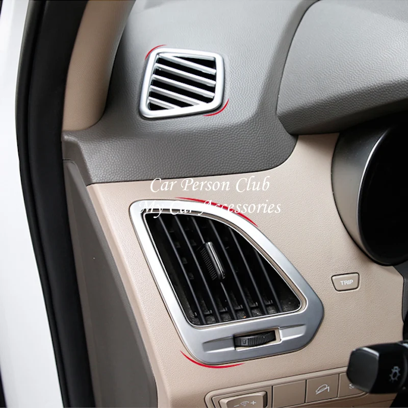 Аксессуары для hyundai ix35 2010- передний кондиционер боковой Вентиляционный Выход крышка консоль рамка отделка ABS хром автомобильный Стайлинг