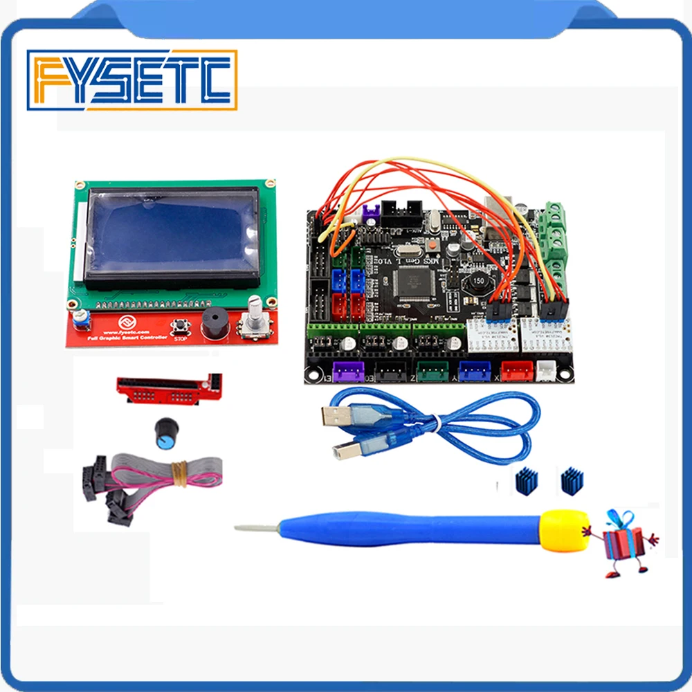 

Integrated Mainboard Gen-L V1.0 Suitable Ramps1.4/Mega2560 R3 Gen l v1.0 +12864LCD Screen + 2 pcs TMC2130 V1.1 SPI