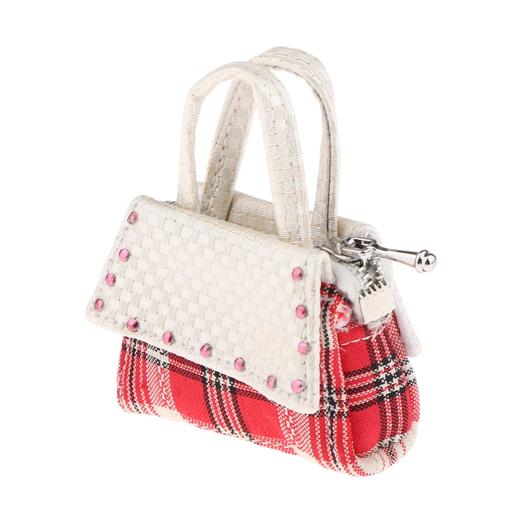 Handmade 1/6 PU Leather Handbag for Blythe 12 Inch Doll Party Outfit Collectibles Gift Dolls accessories