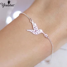 Yiustar Модный милый очаровательный браслет с птицей, Благородный Изысканный мини-браслеты для женщин и девушек, подарки для любви