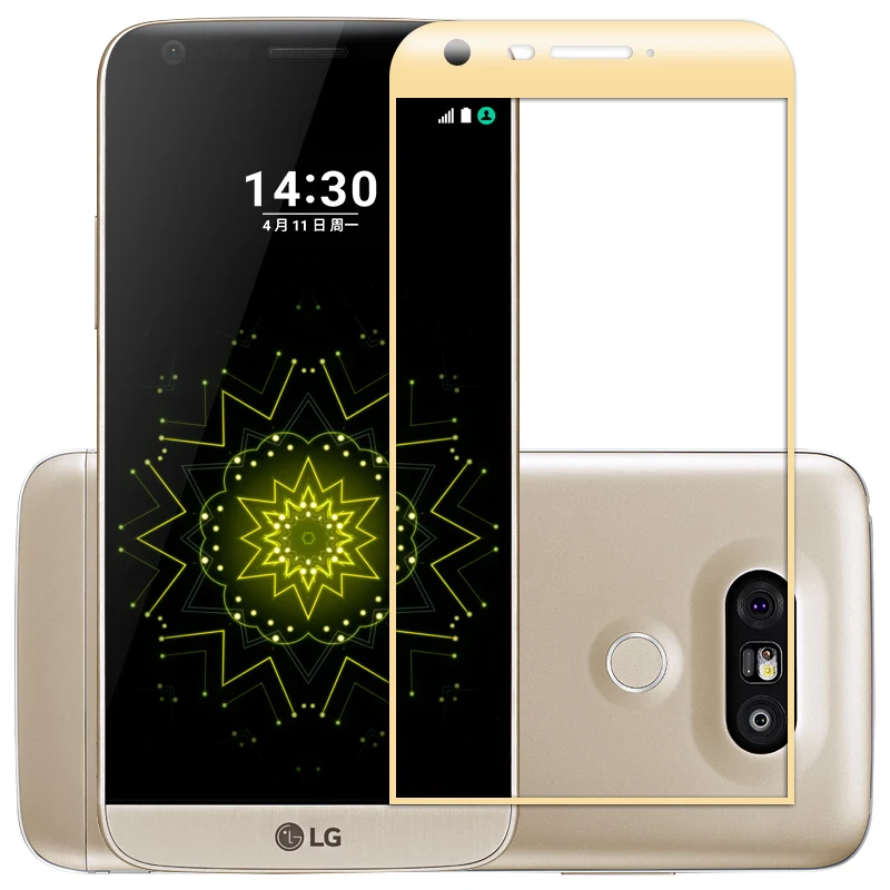 6D изогнутое закаленное стекло для LG G5 полное покрытие протектор экрана для LG G5 SE H850 Премиум Защитная пленка для мобильного телефона - Цвет: Gold