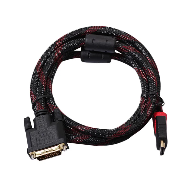 

2017 Popular HDMI Male to DVI-D 24+1 Male Gold Adapter Converter Cable For HDTV Free Shipping H10T2