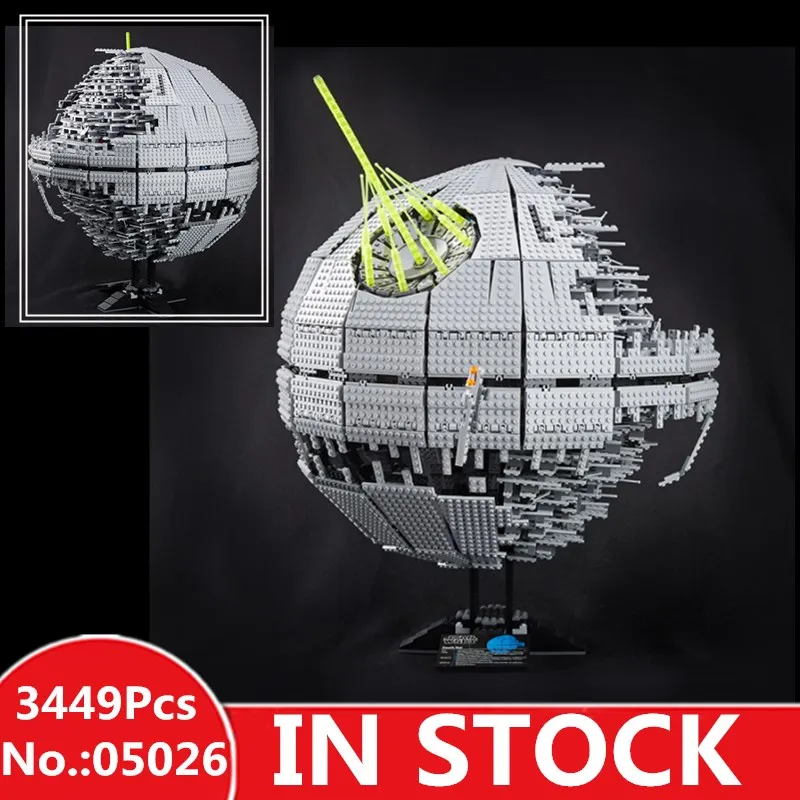 

H&HXY 3449pcs 05026 Death Toys Star The second Plan generation wars Lepin Building Block Bricks 10143 educaitonal DIY Gift