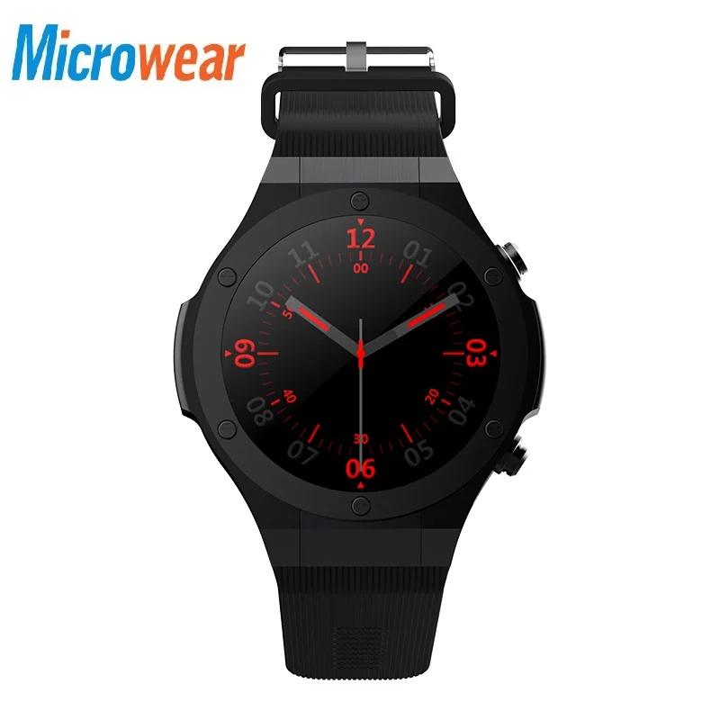 

Microwear H2 Smart Watch MTK6580 Heart Rate Smartwatch GPS 3G WIFI Pedometer smart watch Bluetooth Earphone Support SIM Card