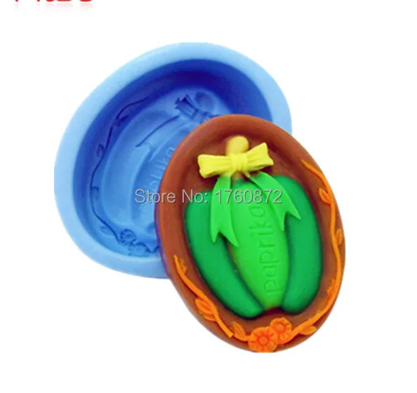 

Free shipping Red pepper Modelling soap mold silicone cake decoration mold fondant chocolate mold handmade soap mold