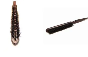 

fluffy dish hair comb bristle hair brush with wood handle hairdressing barber tool for home and barbershop