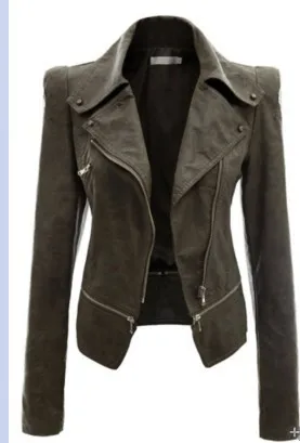 Moto Deux Veste apricot En 2018 Des De Black Femmes Et Zipper Cuir D'hiver green Automne red Usure wRRqxPzY