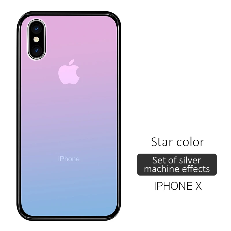 Gradient Tempered Glass Phone Case