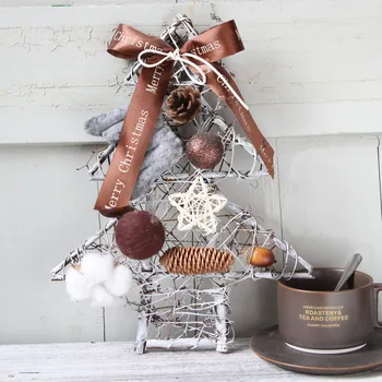 

Christmas Wreath Door Wall Ornament Christmas Tree Hanging Decoration Flower Bow Xmas Home Garden Tool Supplies