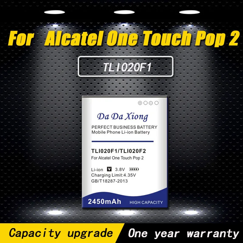 

New High quality 2450mAh TLI020F1 TLI020F2 Battery for Alcatel 5045D / Pop 2 5042D J726T J728T TCL J726T TCL J720 J720T battery