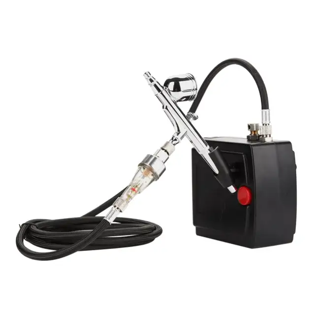 Art Paint Gun Mini Compressor Inkjet Spray Gun Spray Tattoo Nail Beauty Nails Art Paint Gun Set 100-240V