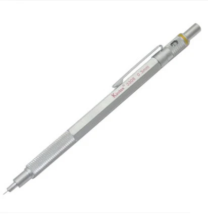 Kuelox металлический комиксов рисунок механический карандаш 0,3/0,5/0,7/0,9/2,0 мм технический чертеж карандаш 1 шт - Цвет: 03mm