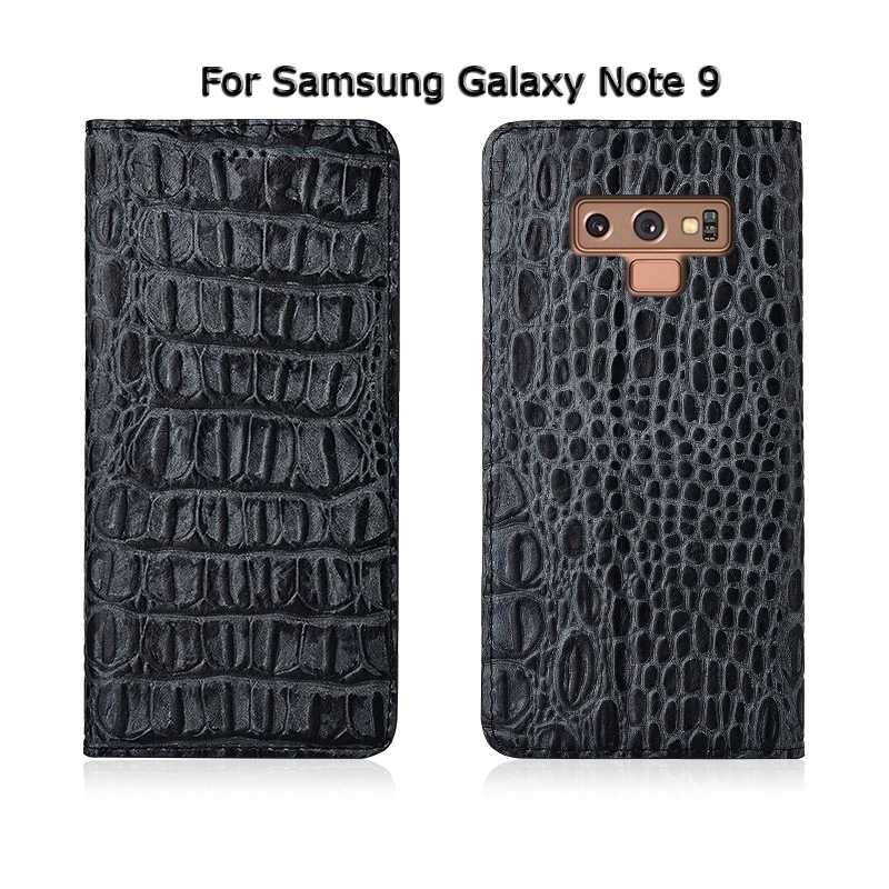 3D крокодил футляр из натуральной кожи для samsung Galaxy Note 3 4 5 8 9 Чехол Флип Магнитный мобильного телефона чехол сумка SN01