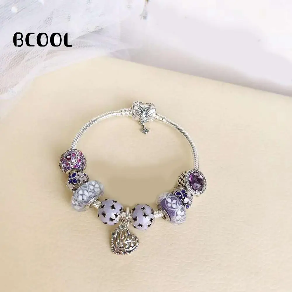 

DIY Jewelry Female Charm Fashion Silver 925 Original Bracelet, Suitable for Female Crystal Jewelry Bracelet Jewelry Gift