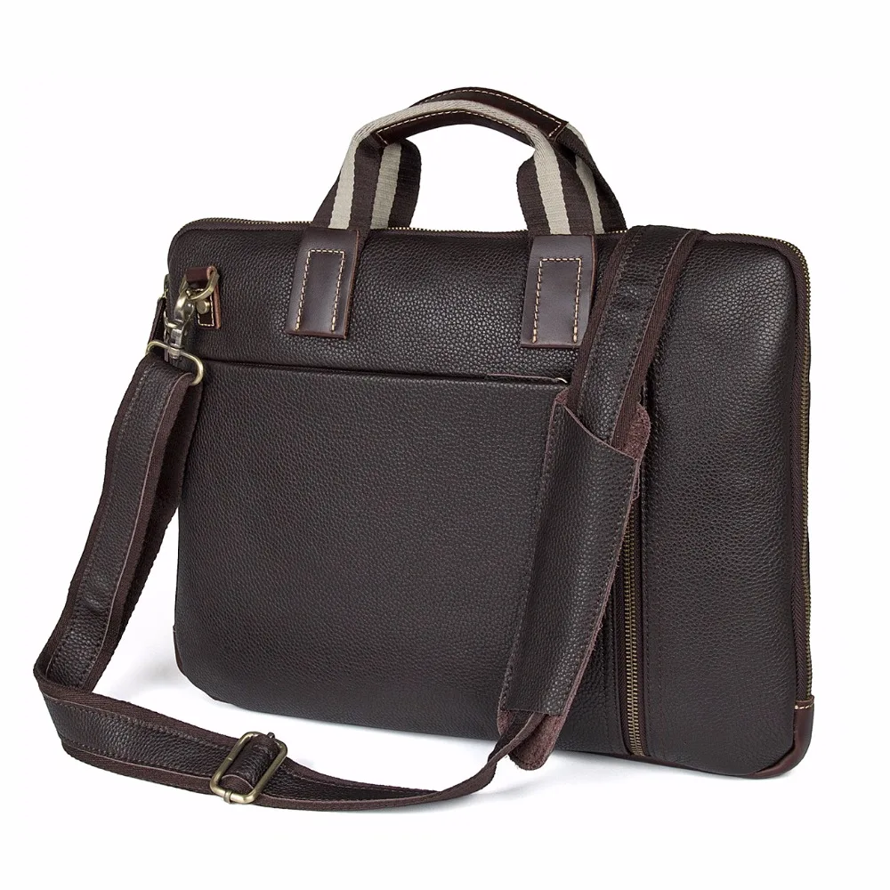Augus Casual Cow Leather Mens Messenger Bag First Layer Sling Shoulder Vintage Laptop 6018 | Багаж и сумки