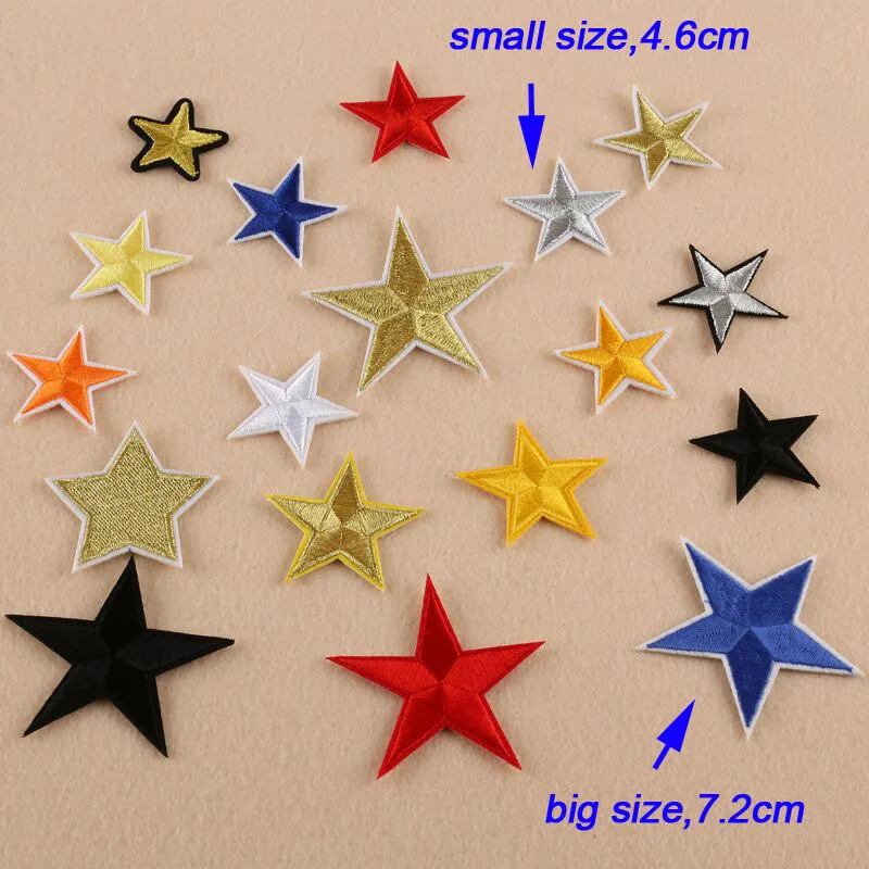 Toppa Ricamata Con Pentagramma Da Stirare O Cucire - 7x7 Cm - Ideale Per Vestiti, Giacca, T-Shirt, Borsa, Jeans