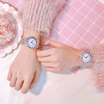 

1 Pcs Women Clear Silicone Band Wrist Watch Jelly Comic Style Quartz Casual Watches IK88