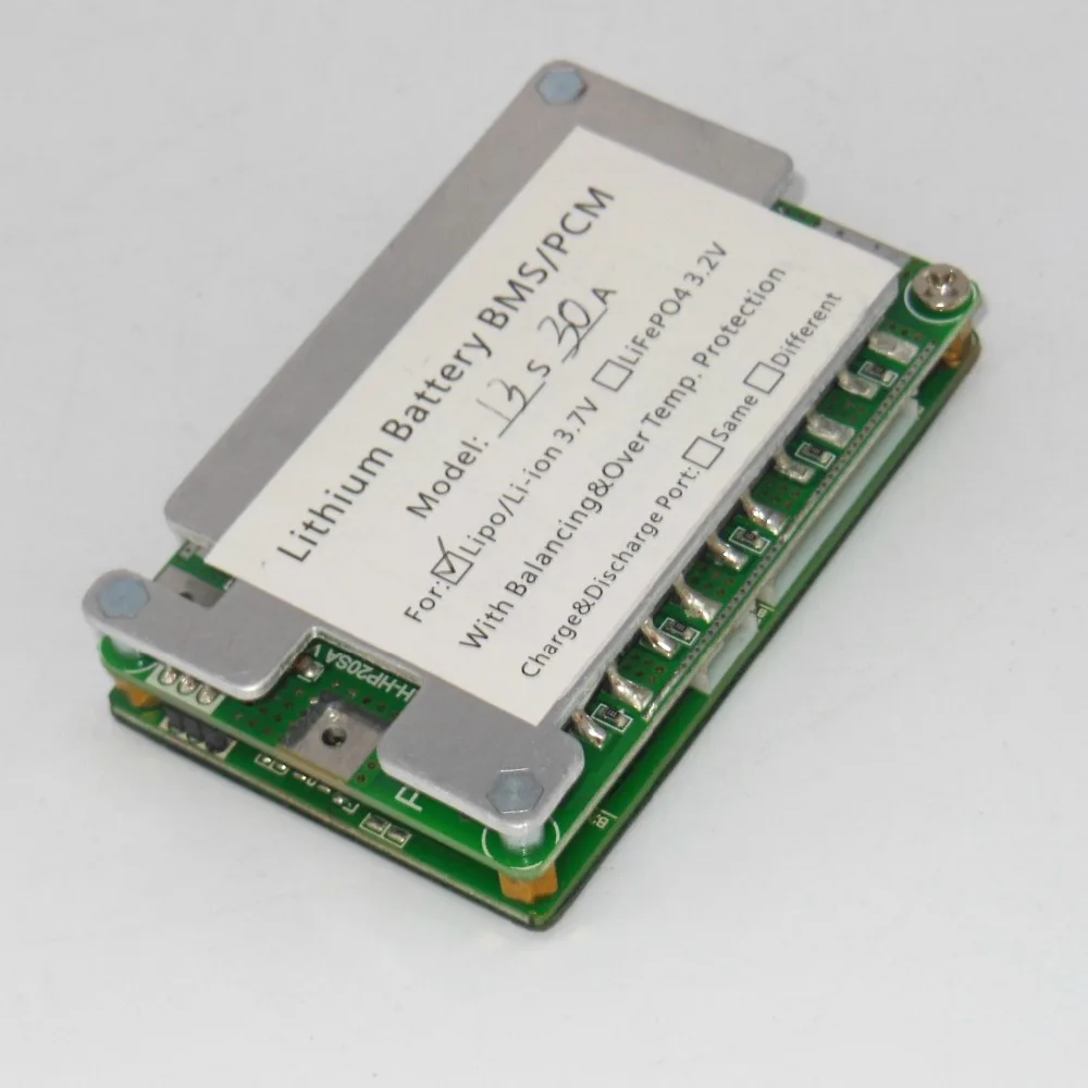 Perfect 13S Lithium battery protection board 48v(54.6V) Li-ion/LiPo/LiMn Batteries BMS 30A continuous discharge 0