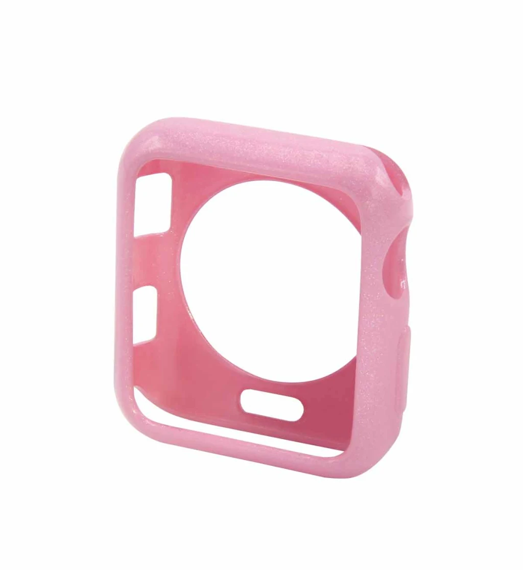 NEW Fashion Watch Bumper Protection Cover For Apple Watch Case 42mm 38mm Series 3 2 1 Glitter Soft Silicone TPU Protector Frame NEW Fashion Watch Bumper Protection Cover For Apple Watch Case 42mm 38mm Series 3 2 1 Glitter Soft Silicone TPU Protector Frame