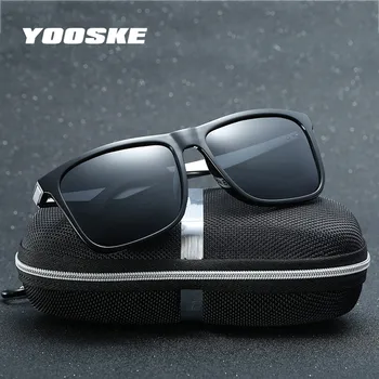 

YOOSKE Fashion Sunglasses Polarized Lens Classic Vintage Sun Glasses for Men Driving Protect Eyewear High Quality Glasses