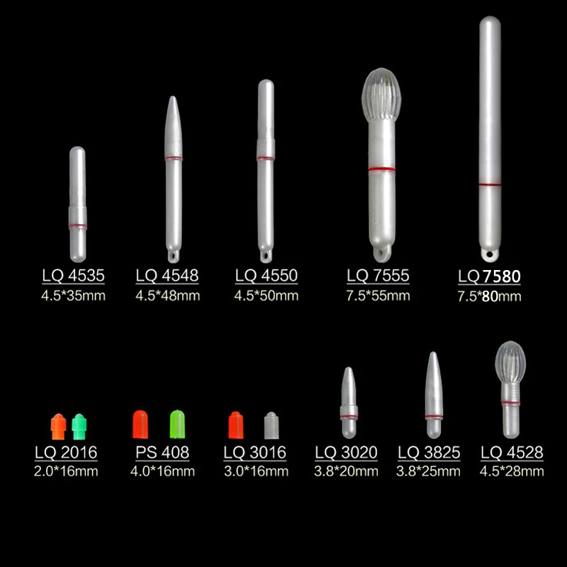 6 PCS الإلكترونية عصي ضوئية ليلة الصيد تعويم قضيب ضوء المياه واقية الأسماك جمع توهج مصباح أضواء مضيئة العصي