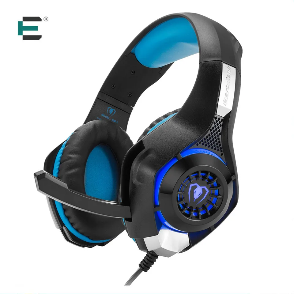 Each GM-1 Deep Bass Game Headphone Stereo Surrounded Over-Ear Gaming Headset Headband Earphone with Light for Computer PC Gamer |