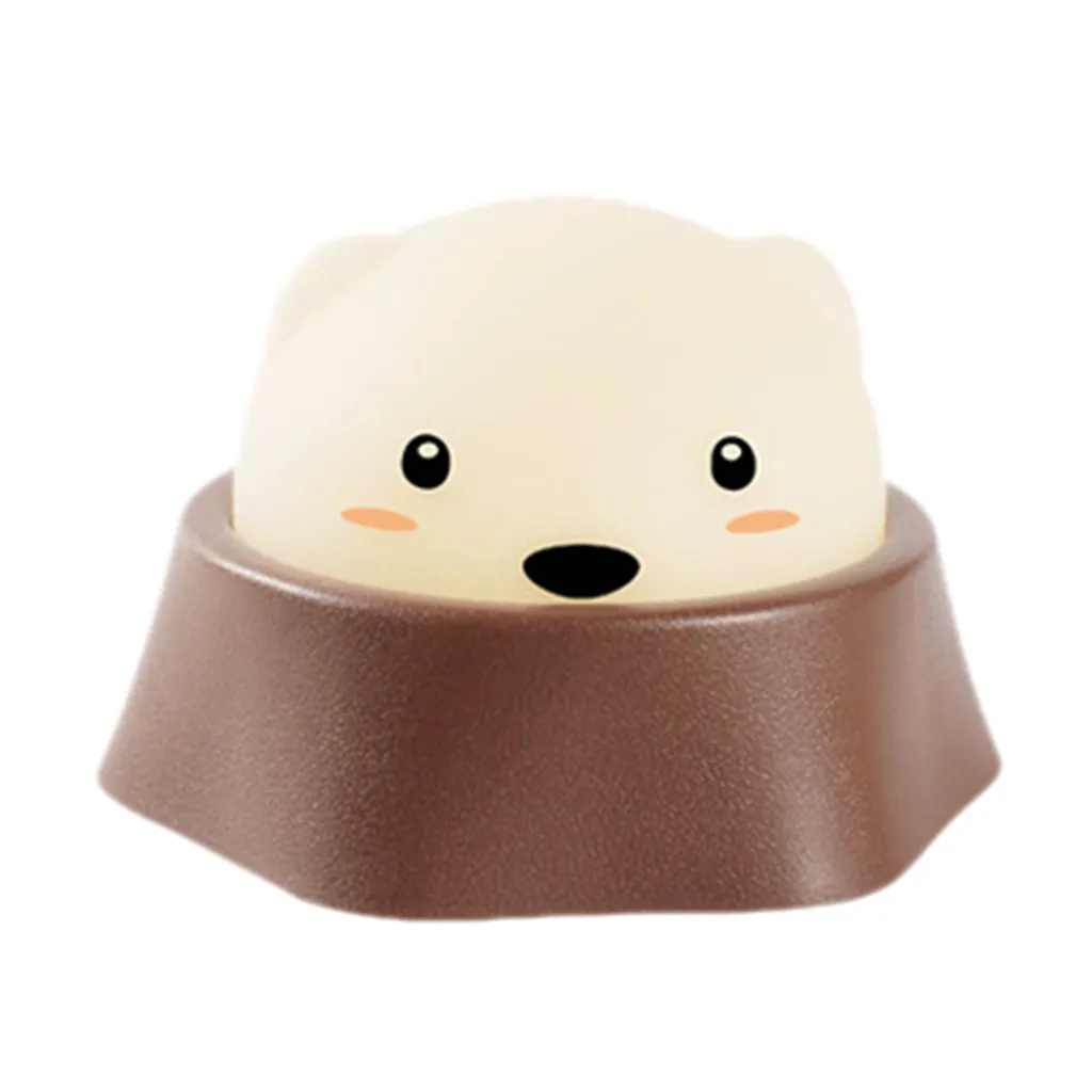 Novel Lovely Hamster Night Light Children Bedroom Decor Mini LED Night