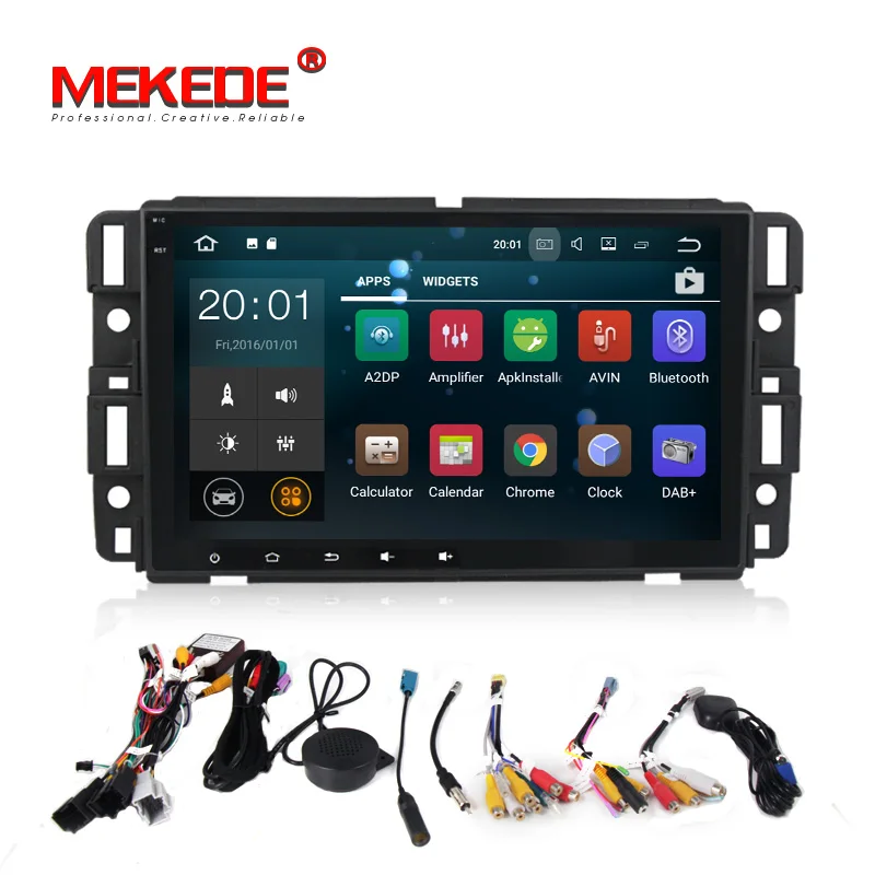 

8" Android 7.1 PX3 HD Radio Car DVD Player Steering Wheel GPS for Chevrolet Tahoe Traverse BUICK Enclave GMC HUMMER