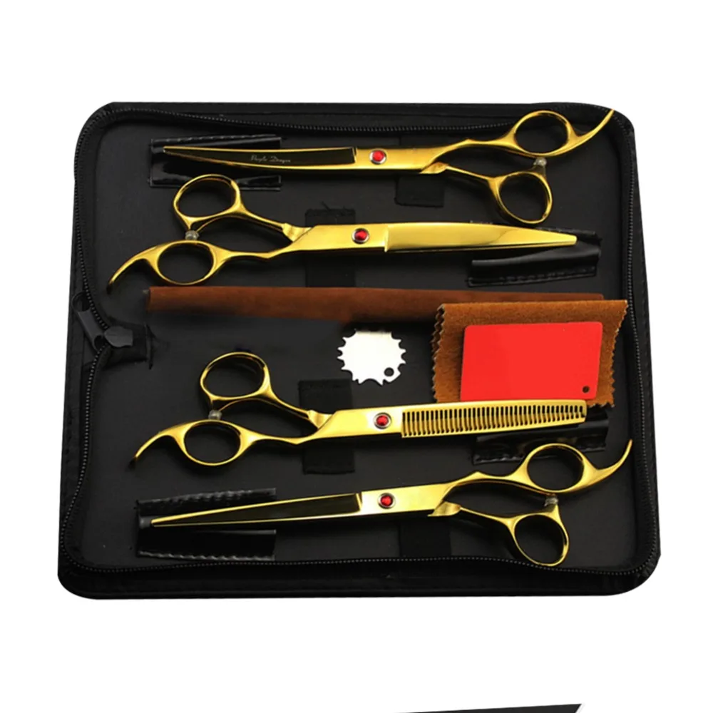 Professional Pet Dog Scissors Grooming Cutting Scissors Good sharpness