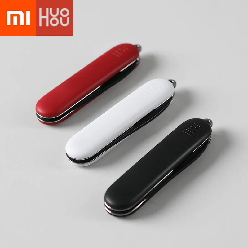 Xiaomi Mijia Huohou мини-нож для распаковки складывающийся Фруктовый нож инструмент для резки походный инструмент открытый пакет для выживания на открытом воздухе зажим для лагеря острый резак