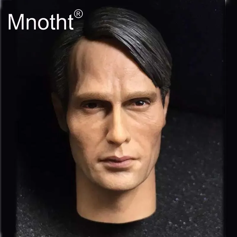 Mads Mikkelsen Head Carving 1/6 Male Soldier Sculpt Resin Hannibal Model for 12inch Action Figure Toys Collection Mnotht | Игрушки и
