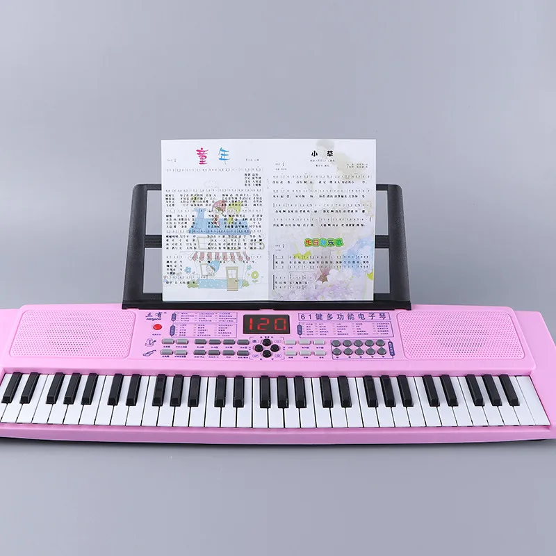 61 Ключ детский музыкальный электронный орган детский сад Пианино музыкальный инструмент раннее образование игрушки и подарки