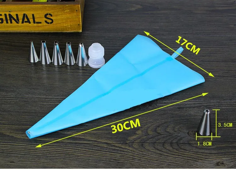 7 шт./компл. оборудование для выпечки насадки труба украшения набор сумка конвертеры силикагель печенье «Гвоздика» крем торт
