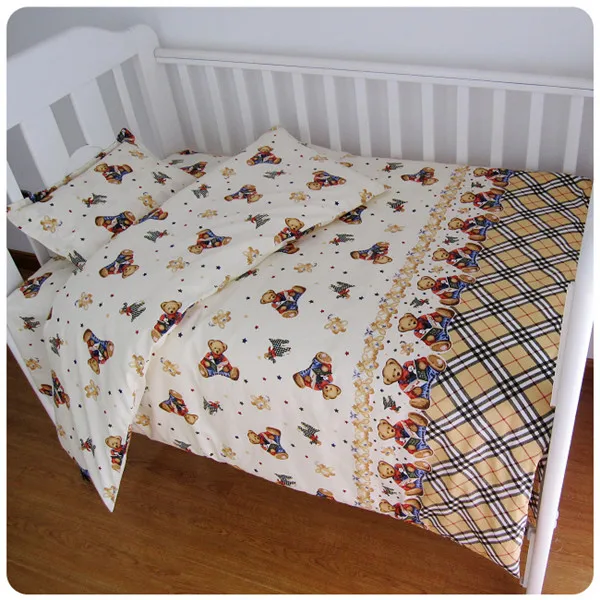 

Promotion! 3PCS Baby Bedding Set Cartoon Crib Bedding Set for Girls And Boy(Duvet Cover/Sheet/Pillow Cover)