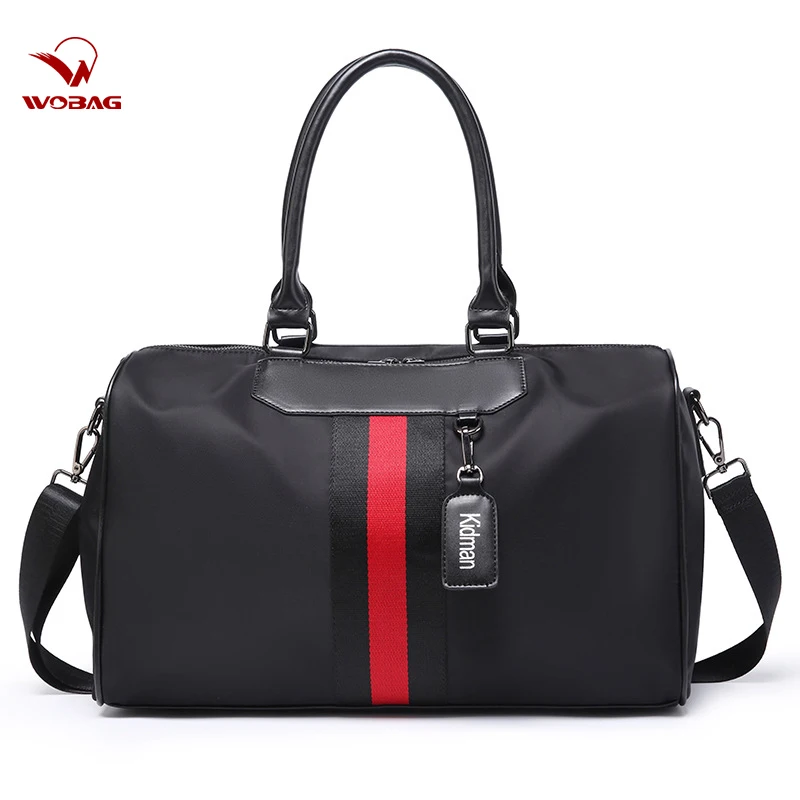 

New Large-capacity Short-distance Travel Bag Women Luggage Bag Waterproof Contrast Color Oxford Men Sports Gym Bag