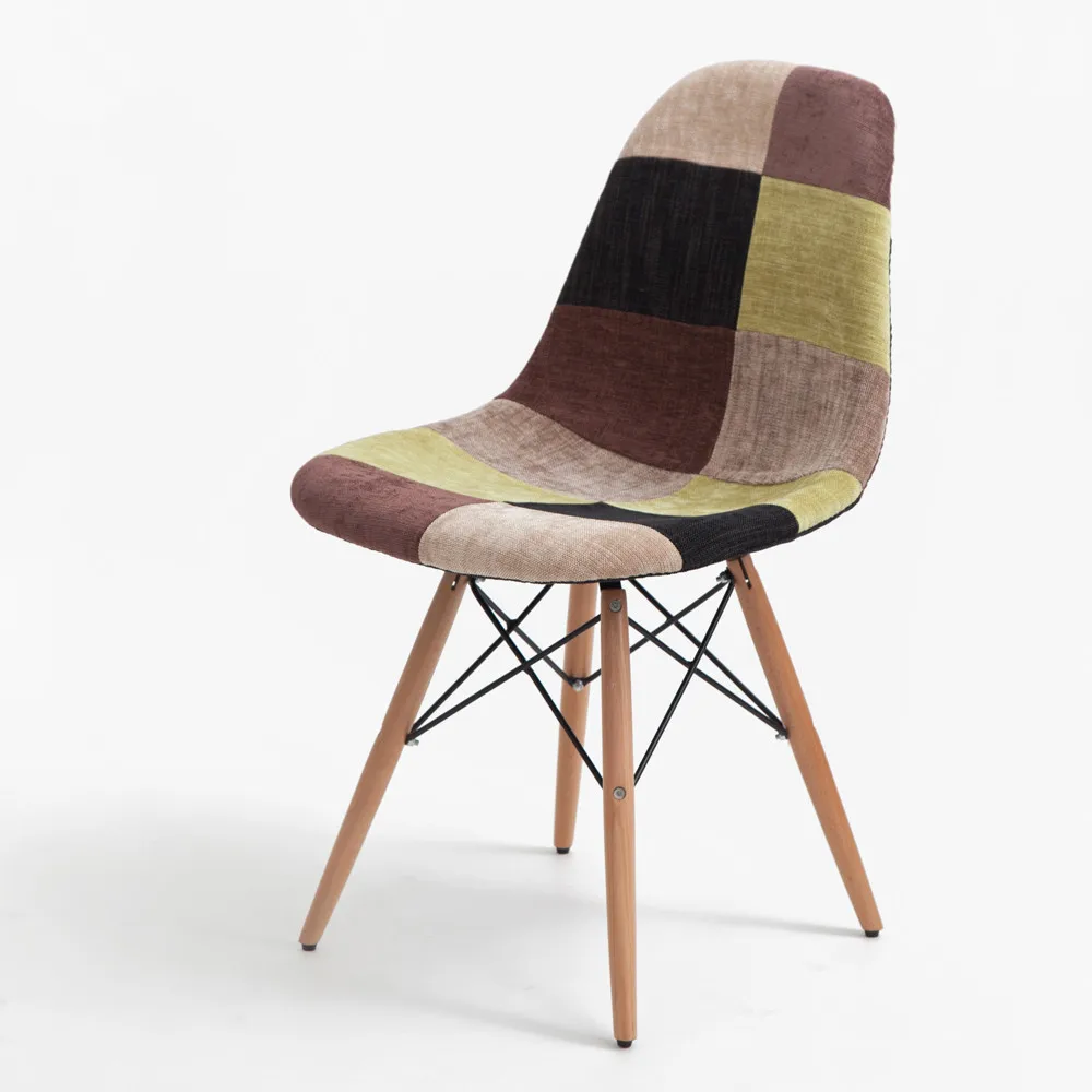 Online Get Cheap Wood Upholstered Chairs Aliexpresscom Alibaba - Set Of Multicolor Modern Style Patchwork Upholstered Armchair Diningchair Wooden Leg Dining Room Eiffel Side Chair Furniture online get cheap wood upholstered chairs aliexpresscom alibaba - set of multicolor modern style patchwork upholstered armchair diningchair wooden leg dining room eiffel side chair furniture