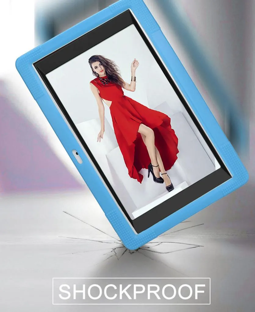 Универсальный силиконовый чехол для 10 10,1 дюймов Android Tablet PC+ Карандаши+ пленка модный дизайн высокое качество гибкая фиксированная рамка