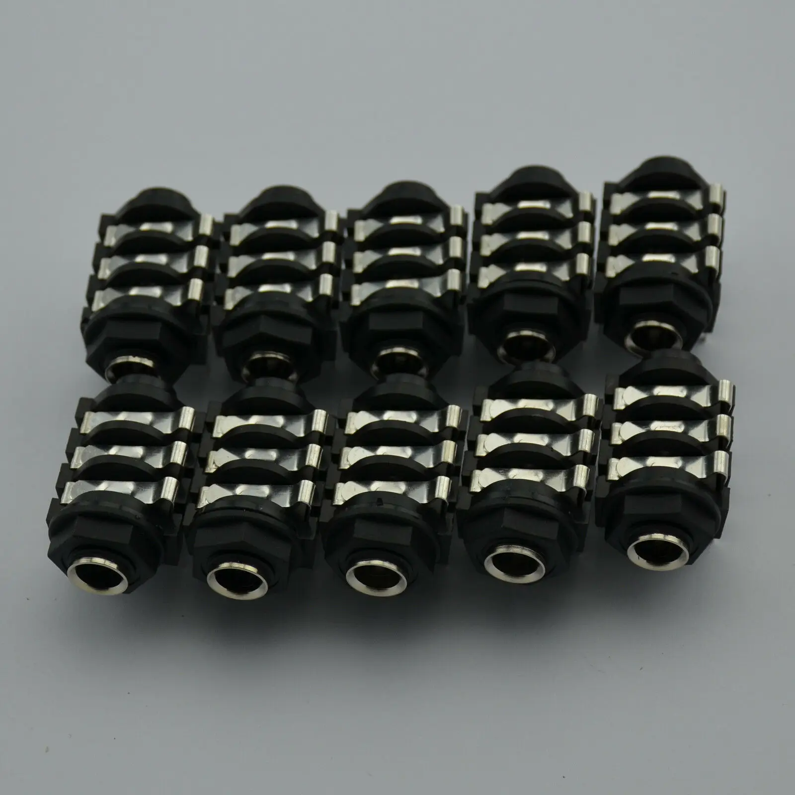 

10PCS 6.35mm(1/4") Female Stereo Jack Socket Panel PCB Welding,2013