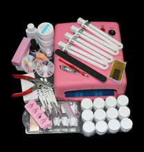 EM-91 FR S Nail Art Tool Full Set 12 Color UV Gel Kit Brush nail Dryer Nail Art Set 36W Curing UV Lamp Kit Dryer Curining Tools