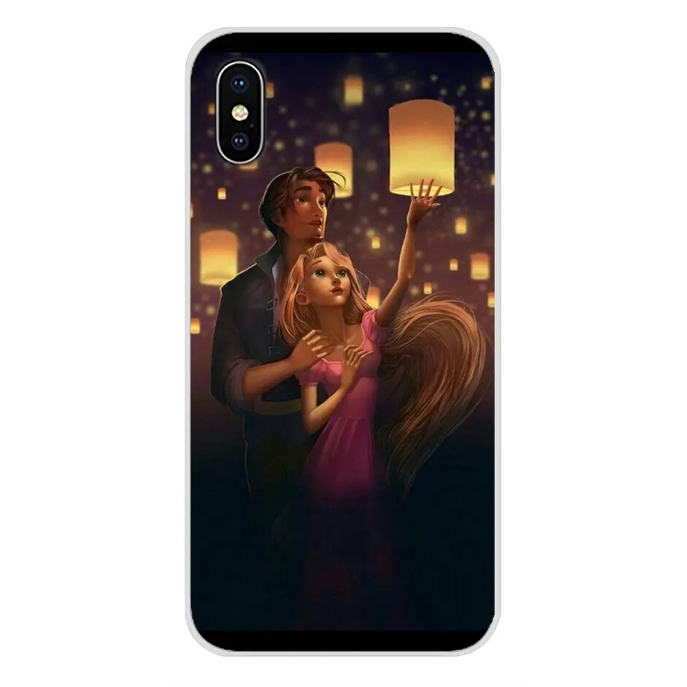 Спутанные Флинн Рапунцель Ruff ryers длинные волосы для Apple IPhone X XR XS MAX 4 4s 5 5S 5C SE 6 6 S 7 8 Plus ipod touch 5 6 мягкий чехол