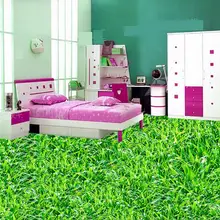 3d трава для покрытия пола газон 3D ванная комната пол живопись водонепроницаемые обои для ванной 3d Пол Фреска