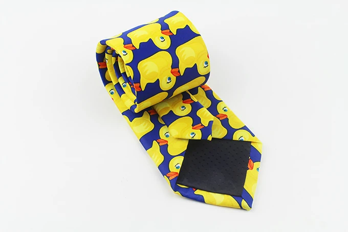 Желтая резиновая утка галстук мужской Модный повседневный необычный Ducky Профессиональный галстук четыре размера Галстуки