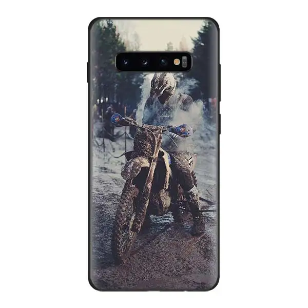 Moto Cross moto rcycle спортивный черный силиконовый чехол s для samsung Galaxy S10 Plus S10e S8 S9 Plus A30 A50 M20 M30 мягкий чехол - Цвет: 11