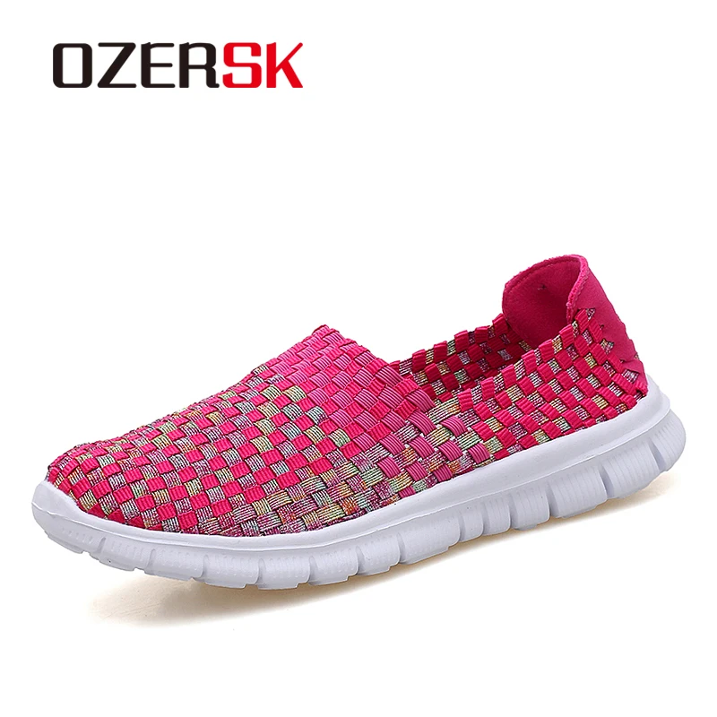 

OZERSK New Arrival Soft Leisure Flats Woman Fashion Shoes Moccasins Mother Loafers Casual Female Driving Ballet Female Footwear