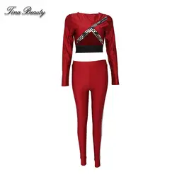 Tina beauty/женский костюм из 2 предметов: Топ с пайетками и брюки-карандаш