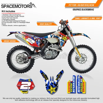 

MotoSpace Customized Team Graphics Backgrounds Decals 3M Custom Stickers For KTM SX SXF XCF 2011-2015 EXC EXCF XCW 2012-2016 042