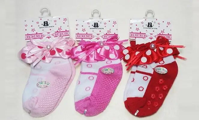 Милые носки для малышей, 2 пары противоскользящие теплые носки для новорожденных, носки-тапочки с рисунком - Цвет: mixed color