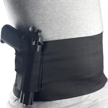 Тактическая эластичная резинка на талии, скрытый чехол для пупка, пистолет, кобура 2, подсумок для Glock 23 Sig 226(3 размера
