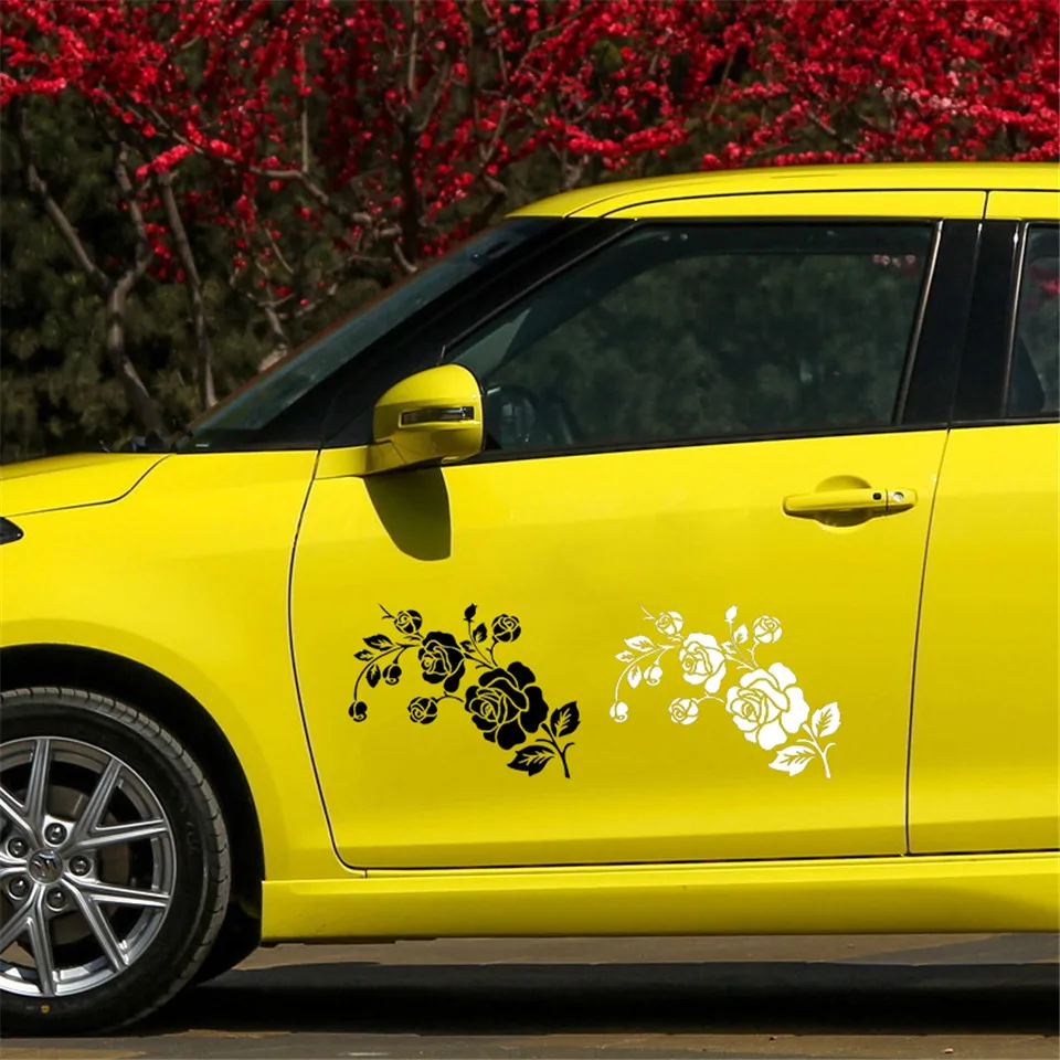 Waterproof Car Decoration Sticker Flower Window Decoration Vinyl Decal Motorcycle Reflective Car Sticker Car Styling 1612CM  (5)